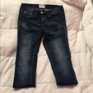 Low rise gilded Intent jeans